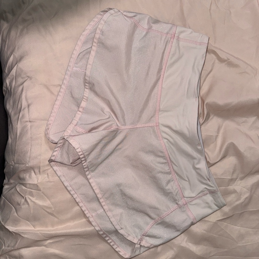 Sparkly Pink Lululemon shorts